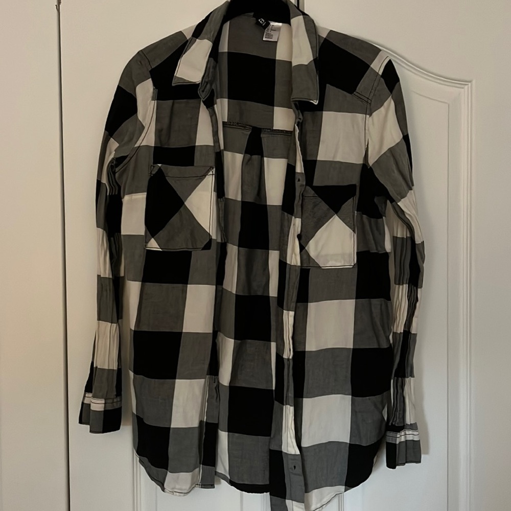 Black and white flannel